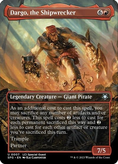 Dargo the Shipwrecker Borderless Special Guests Magic card