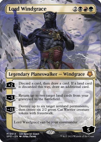 Lord Windgrace Borderless Special Guests Magic card
