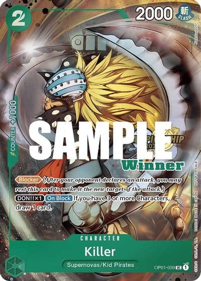 Killer CS 2023 Top Players Pack Winner One Piece Promotion Cards One Piece card