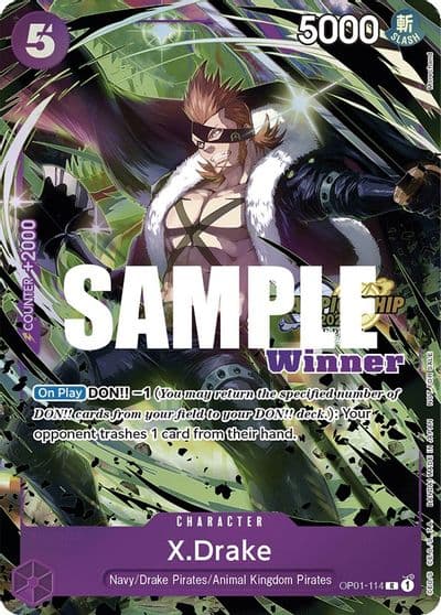 XDrake CS 2023 Top Players Pack Winner One Piece Promotion Cards One Piece card