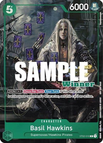 Basil Hawkins CS 2023 Top Players Pack Winner One Piece Promotion Cards One Piece card