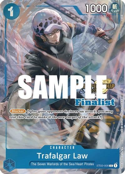 Trafalgar Law CS 2023 Top Players Pack Finalist One Piece Promotion Cards One Piece card