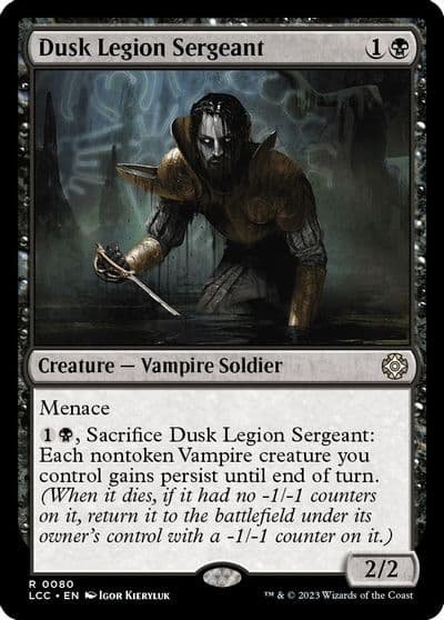 Dusk Legion Sergeant Commander: The Lost Caverns of Ixalan Magic card