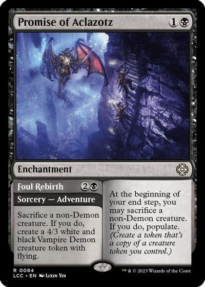 Promise of Aclazotz Commander: The Lost Caverns of Ixalan Magic card