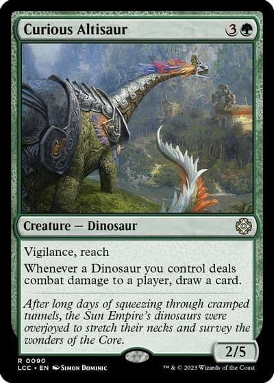 Curious Altisaur Commander: The Lost Caverns of Ixalan Magic card