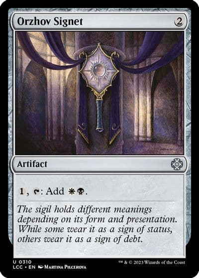 Orzhov Signet Commander: The Lost Caverns of Ixalan Magic card