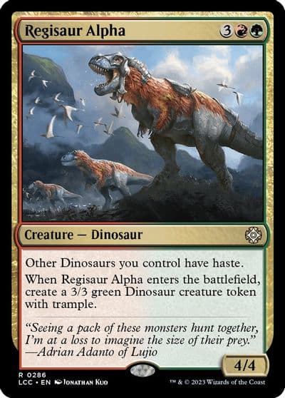 Regisaur Alpha Commander: The Lost Caverns of Ixalan Magic card