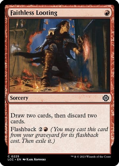 Faithless Looting Commander: The Lost Caverns of Ixalan Magic card