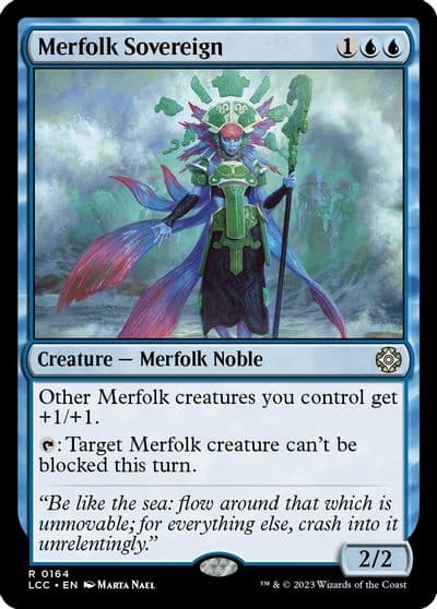 Merfolk Sovereign Commander: The Lost Caverns of Ixalan Magic card