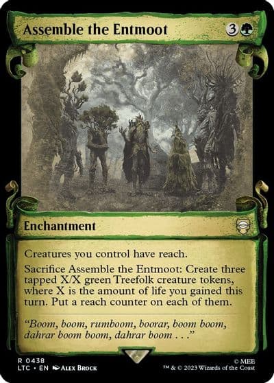 Assemble the Entmoot Showcase Scrolls Commander: The Lord of the Rings: Tales of Middle-earth Magic card