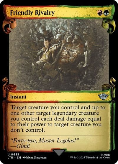 Friendly Rivalry Showcase Scrolls Universes Beyond: The Lord of the Rings: Tales of Middle-earth Magic card