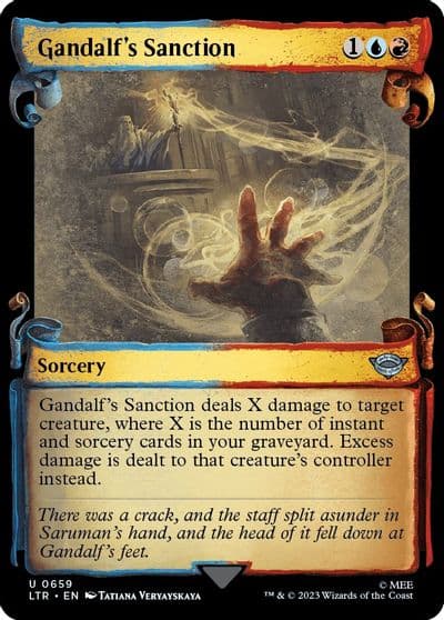 Gandalfs Sanction Showcase Scrolls Universes Beyond: The Lord of the Rings: Tales of Middle-earth Magic card