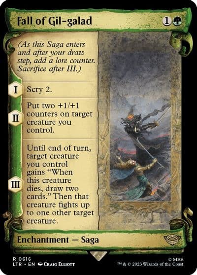 Fall of Gil galad Showcase Scrolls Universes Beyond: The Lord of the Rings: Tales of Middle-earth Magic card