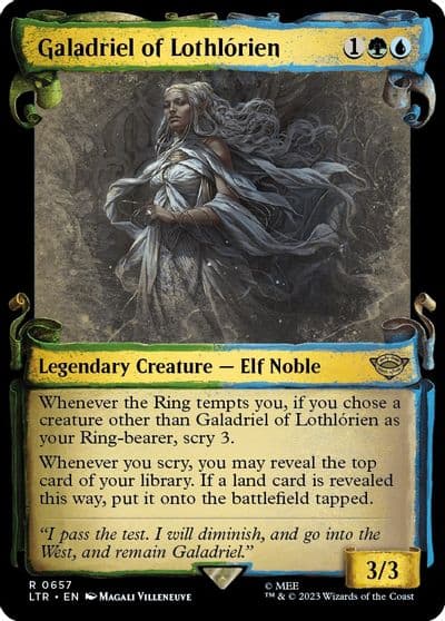 Galadriel of Lothlorien Showcase Scrolls Universes Beyond: The Lord of the Rings: Tales of Middle-earth Magic card