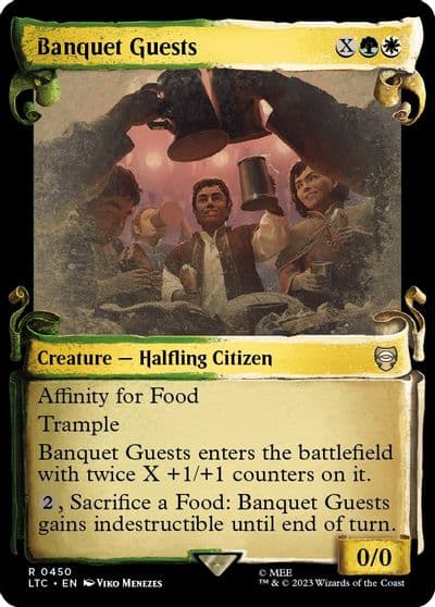 Banquet Guests Showcase Scrolls Commander: The Lord of the Rings: Tales of Middle-earth Magic card