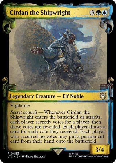 Cirdan the Shipwright Showcase Scrolls Commander: The Lord of the Rings: Tales of Middle-earth Magic card