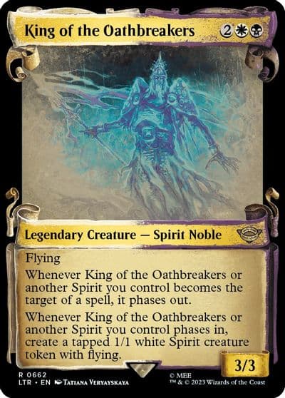 King of the Oathbreakers Showcase Scrolls Universes Beyond: The Lord of the Rings: Tales of Middle-earth Magic card