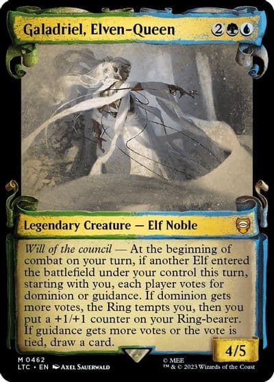 Galadriel Elven Queen Showcase Scrolls Commander: The Lord of the Rings: Tales of Middle-earth Magic card