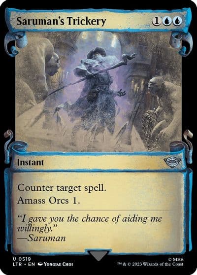 Sarumans Trickery Showcase Scrolls Universes Beyond: The Lord of the Rings: Tales of Middle-earth Magic card