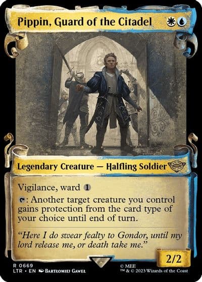 Pippin Guard of the Citadel Showcase Scrolls Universes Beyond: The Lord of the Rings: Tales of Middle-earth Magic card