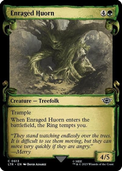 Enraged Huorn Showcase Scrolls Universes Beyond: The Lord of the Rings: Tales of Middle-earth Magic card