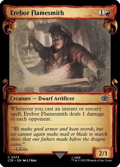 Erebor Flamesmith Showcase Scrolls Universes Beyond: The Lord of the Rings: Tales of Middle-earth Magic card