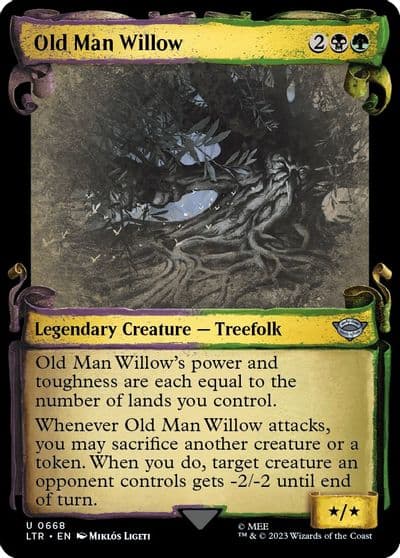 Old Man Willow Showcase Scrolls Universes Beyond: The Lord of the Rings: Tales of Middle-earth Magic card