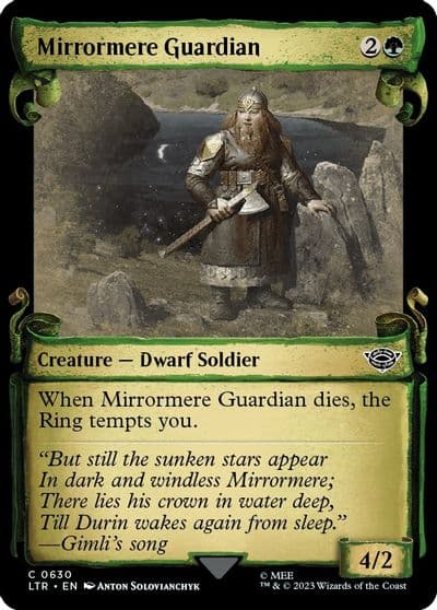 Mirrormere Guardian Showcase Scrolls Universes Beyond: The Lord of the Rings: Tales of Middle-earth Magic card