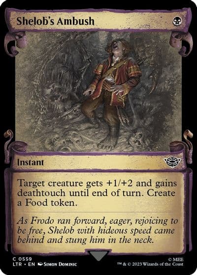 Shelobs Ambush Showcase Scrolls Universes Beyond: The Lord of the Rings: Tales of Middle-earth Magic card