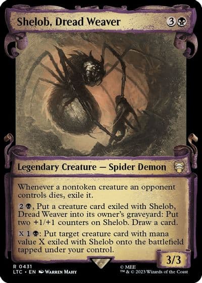 Shelob Dread Weaver Showcase Scrolls Commander: The Lord of the Rings: Tales of Middle-earth Magic card