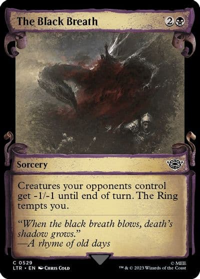 The Black Breath Showcase Scrolls Universes Beyond: The Lord of the Rings: Tales of Middle-earth Magic card