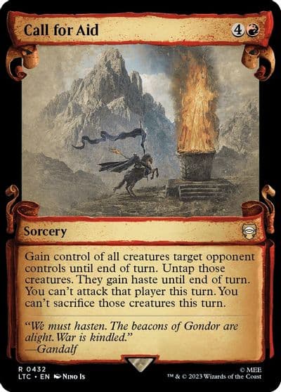 Call for Aid Showcase Scrolls Commander: The Lord of the Rings: Tales of Middle-earth Magic card