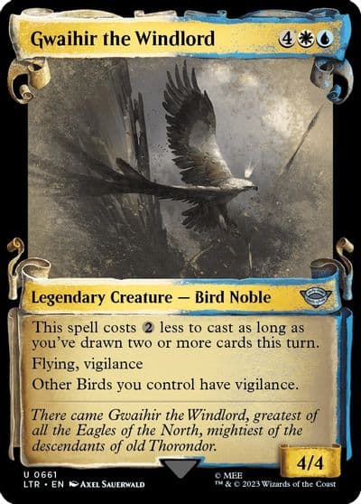 Gwaihir the Windlord Showcase Scrolls Universes Beyond: The Lord of the Rings: Tales of Middle-earth Magic card