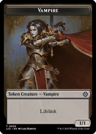 Vampire 0006 Vampire Demon Double Sided Token Commander: The Lost Caverns of Ixalan Magic card