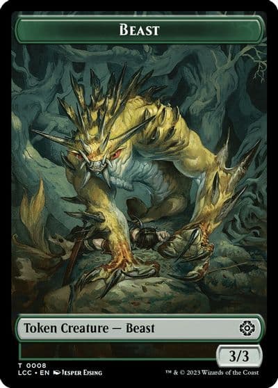 Beast Merfolk 0003 Double Sided Token Commander: The Lost Caverns of Ixalan Magic card