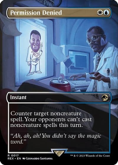 Permission Denied Borderless Universes Beyond: Jurassic World Collection Magic card