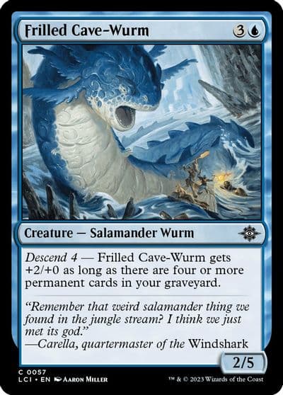 Frilled Cave Wurm The Lost Caverns of Ixalan Magic card