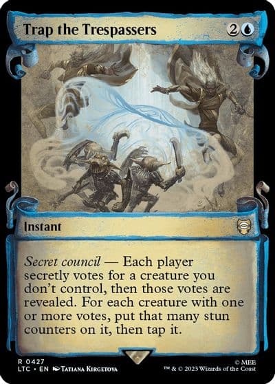 Trap the Trespassers Showcase Scrolls Commander: The Lord of the Rings: Tales of Middle-earth Magic card