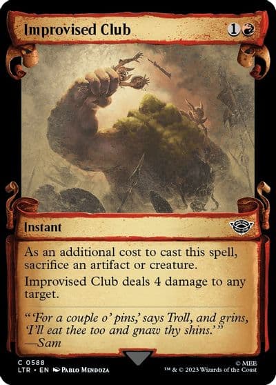 Improvised Club Showcase Scrolls Universes Beyond: The Lord of the Rings: Tales of Middle-earth Magic card
