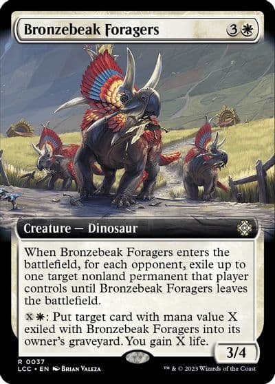 Bronzebeak Foragers Extended Art Commander: The Lost Caverns of Ixalan Magic card