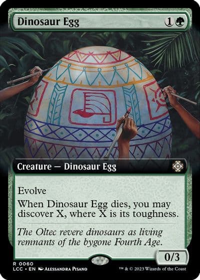 Dinosaur Egg Extended Art Commander: The Lost Caverns of Ixalan Magic card