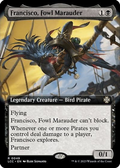 Francisco Fowl Marauder Extended Art Commander: The Lost Caverns of Ixalan Magic card