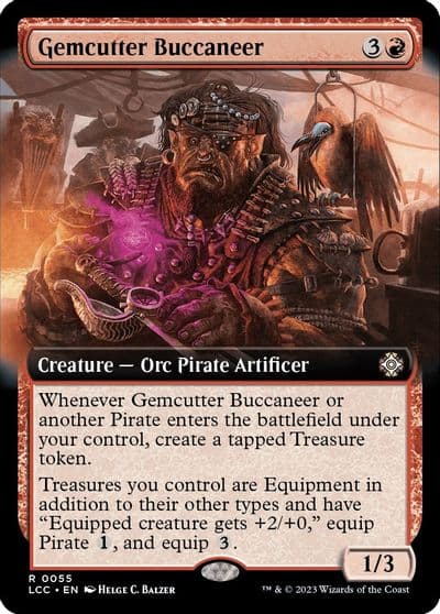 Gemcutter Buccaneer Extended Art Commander: The Lost Caverns of Ixalan Magic card