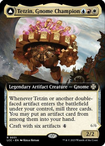 Tetzin Gnome Champion Extended Art Commander: The Lost Caverns of Ixalan Magic card