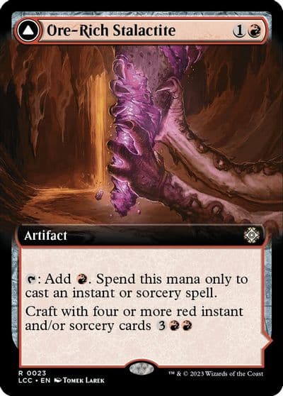 Ore Rich Stalactite Extended Art Commander: The Lost Caverns of Ixalan Magic card