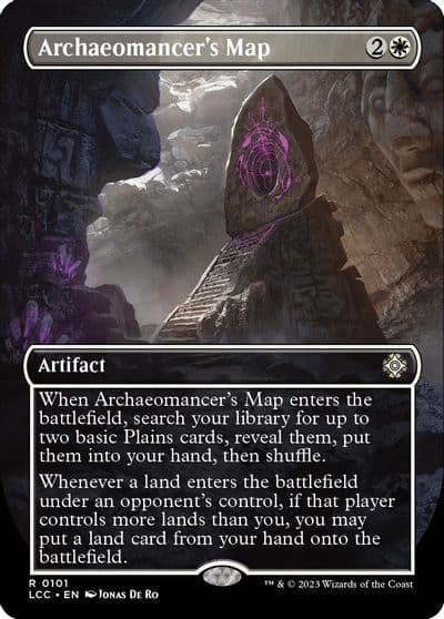 Archaeomancers Map Borderless Commander: The Lost Caverns of Ixalan Magic card