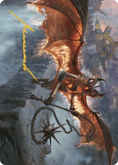 Bloodletter of Aclazotz Art Card 15 81 Gold Stamped Signature Art Series: The Lost Caverns of Ixalan Magic card