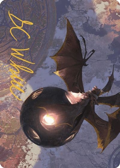 Malicious Eclipse Art Card Gold Stamped Signature Art Series: The Lost Caverns of Ixalan Magic card