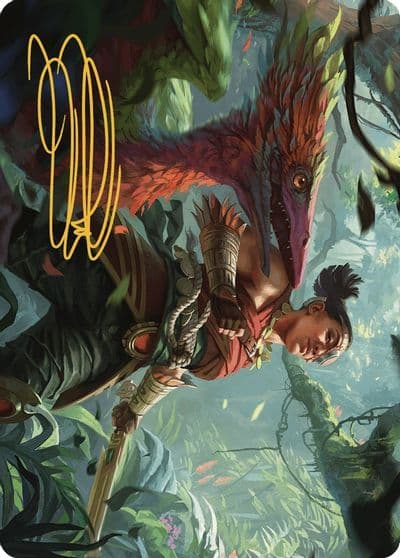 Wayta Trainer Prodigy Art Card Gold Stamped Signature Art Series: The Lost Caverns of Ixalan Magic card