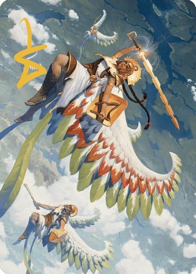 Resplendent Angel Art Card 5 81 Gold Stamped Signature Art Series: The Lost Caverns of Ixalan Magic card